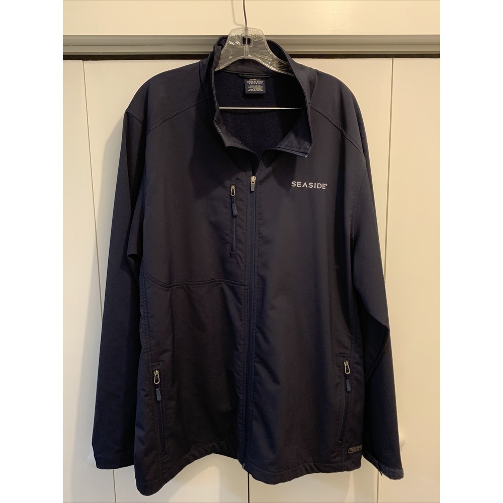 Men's CHARLES RIVER APPAREL Full Zip DARK BLUE Jacket XXL 2XL ~ SEASIDE